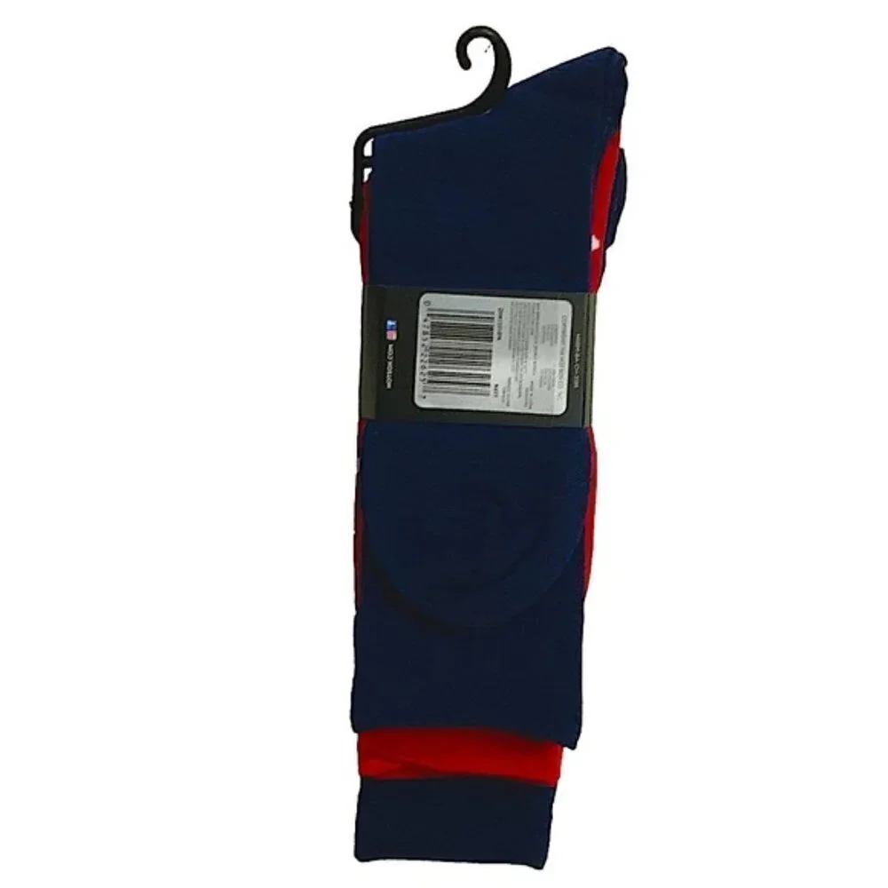 Hot Sox Beer Pong Socks 3 Pair Men’s Gift Pack Navy Red Polka Dot Size 10-13